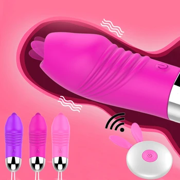 Vibračné Vajíčko G-spot Masér Sexuálne Hračky pre Ženy, Ženské Masturbator 12 Rýchlosti Stimulátor Klitorisu Jazyk Lízanie Vibrátor 0