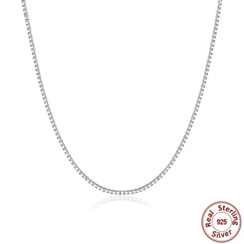 Joyashiny Trendy Základné Poľa Reťazca 925 Sterling Silver needle Piercing Náhrdelník Reťazca Módne S925 Príslušenstvo Šperky