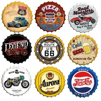 Vintage Route 66 Auto Motor Tin Znamení Vína, Piva Spp Známky Bar Garáž Kolo Art Decor Tabule Plechu Visí Remesiel Na Mieru