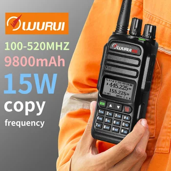 Wurui UV83 walkie talkie walkie 100-520MHZ dual band rádia obojsmerná rádiová ham zariadenia vhf uhf communicator dlho zazvonil pre lov