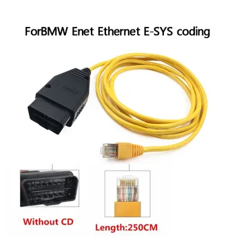 ForBMW F-serie auto Obnoviť ENET ESYS Kábel Skryté Údaje nové E-SYS ICOM Kódovanie ECU Programátor OBD2 Skener Auto Diagnostický kábel