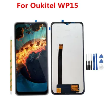 Nové Originálne Pre Oukitel WP15 Mobilný Telefón LCD Displej Opravy Dotyk Digitalizátorom. Montáž Sklenený Panel Zmeniť 6.5 palcový WP15 LCD Diely