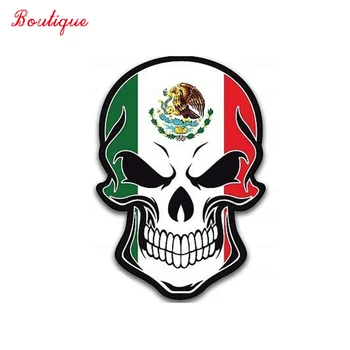 Prilba Mexickej Americkej vlajky Punisher lebky pokryté s proti poškriabaniu univerzálne označenie motocykla prilba vinylové Nepremokavé PVC Auto Stic
