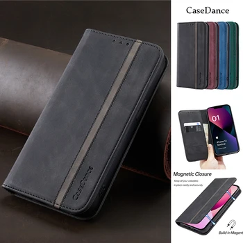 Luxusné Flip Peňaženky Magnetické Telefón púzdra Pre iPhone 11 Pro Max 13 Mini 12 8 7 6 Plus XS XR X SE 2020 Prípade Kožený Kryt