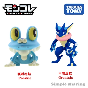 TAKARA TOMY Pokemon Hand-Made Model Ozdoby Chlapec hračka EX Ázia-77 Greninja EX Ázia-09 Froakie