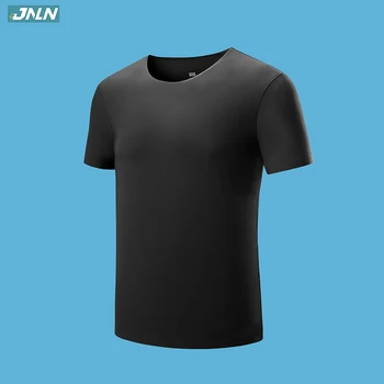 JNLN Mužov Tričko Bezdrôtový Šitie Rýchle Sušenie Lezenie Posádky Krku T-Shirts Mäkké Pružnosť Vonkajšie Športové Tričko Cool Pocit