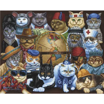 Diamond Mozaiky Čierna Mačka, Plné Námestie/Kolo Vyšívané Zvierat Halloween Obrázok Diamond Maľby Umelca Domáce Dekorácie