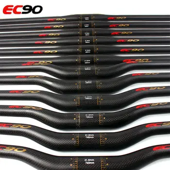 EC90 Full Carbon Mtb Riadítka 25,4 očakávané mm 31.8 mm Riadidlá Bike Carbon Fiber Požičovňa držadlo 660/680/700/720/740/760mm Stúpačky Bar
