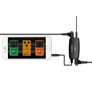 Cherub GB2i Gitara Audio Konektor Basy Rozhranie pre Iphone, Ipad Systém Amp Adaptér Kábel s 3,5 mm Stereo Jack Hedaphone
