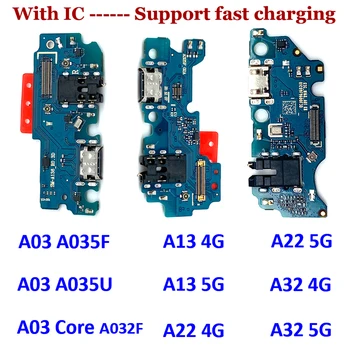 NOVÝ USB Nabíjací Port Zástrčku Rada Flex Kábel Konektor Diely Pre Samsung A33 A035F A035U A01 A03 Core A13 A22 A32 4G 5G 0