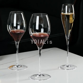 200-450 ml Krištáľové Sklo Fire Bordeaux Červené Víno, Šampanské Pohár Art Fashion Rodinnú Dovolenku Drinkware Darček
