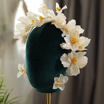 Nové Skvelého Šampanského Crystal Lístkov Hairband Svadobné Svadobné Pokrývku Hlavy Svadobné Headpiece