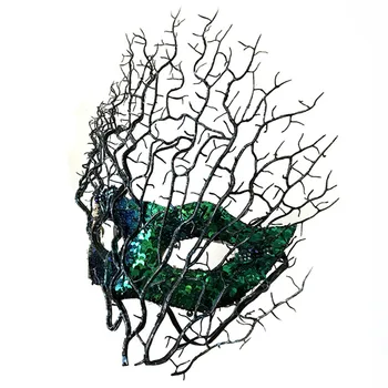 Kostýmy, Masky Maškaráda Módne Flitrami, Karneval, Masky Vianočné Gule Strany Konáre Stromov Ženy Benátske Masky