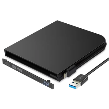 Prenosný Blu-ray Prehrávač Prípade, Typ C USB3.1+USB 3.0, SATA 9.0/9,5 mm Vonkajšie Jednotky Optického Disku Prípade Box pre PC, Notebook, Notebook 0