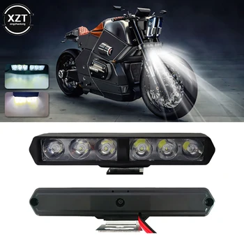 12V DRL Flash 6LED Motocykel Svetlometu Reflektory Pomocné Vysoký Jas Lampy Elektrické Vozidlo Skútre Upravené Žiarovky