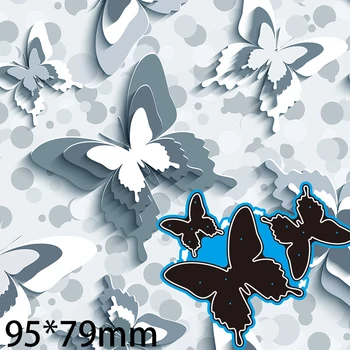 Rezacie Zomrie Motýle Zápisník Dekorácie Razba Papier Plavidlá Album Karty Úder Nožom Formy 95*79mm