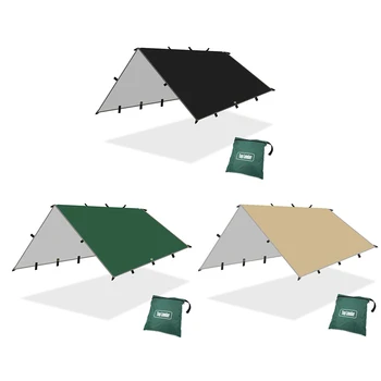 Rainproof Baldachýn Jednoduchý Stan Multifunkčné Štyri Rohu Kabíny Stan pred Slnkom s Úložný Vak pre Vonkajšie Camping Piknik