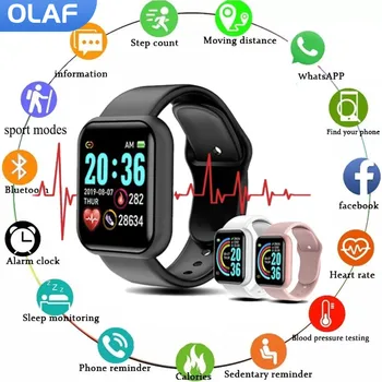 Olaf Smart Hodinky Mužov plne Dotykový Displej Šport Fitness Hodinky, Vodotesný IP67 Bluetooth Pre Android ios smartwatch Muži+box