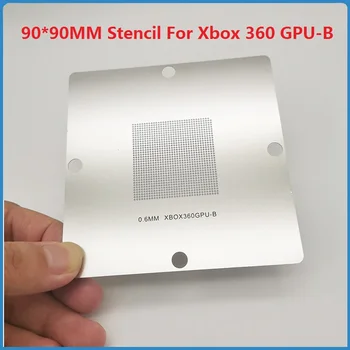90*90 MM Priame Vykurovanie BGA Čip Šablón Pre Xbox 360 GPU-B Gpu-b Výsadbu Loptu Reballing Opravy Nástroje Úplne Nové