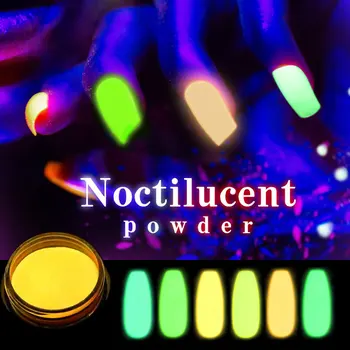 12 debien/sady dlho-trvajúce neónové žiarivky prášok UV-reagovať fluorescenčné nechtov prášok pigment prachu lesk prášok decorati
