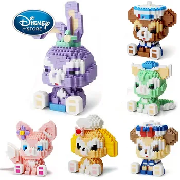 500Pcs+ Disney Micro Stavebné Bloky StellaLou LinaBell Duffy Medveď Diamond Tehla Údaje Vzdelávacie Montáž Hračky Pre Deti,
