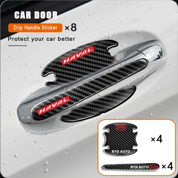 Carbon Fiber Auto Doorknob Škrabance Ochrany Nálepka pre Volkswagen Polo Gol R Golf 4 5 6 7 B7 6 T5 T4 3B7 601 171 Príslušenstvo