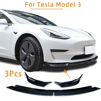 Platné pre Tesla typ Model 3 predné pery nárazník predný spojler lopatu predný nárazník predný pery lip predné bum