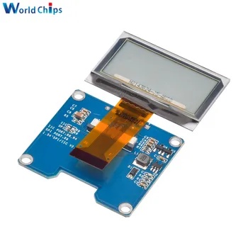 1.51 Palcový 3.3 V, 128*64 Transparentné OLED Displej SSD1309 Rozlíšenie 7 Pin SPI IIC Rozhranie 12864 LCD Displej Adaptér Doska Modul