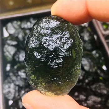 6-21g Gem Moldavite Meteorit Vplyv Triedy českej 1pc