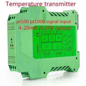 3 drôtu 4 drôtu RTD Snímač Teploty Pt100 0-10v 4-20ma pt100 Teplota Vysielač