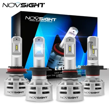 NOVSIGHT H7 LED H4 led H11 HB3 9005 HB4 9006 Auto LED Reflektor Žiaroviek 60W 10000LM Automobilových Svetlometov Hmlové Svetlá 12V 24V