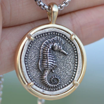 Tkuamigo Hippocampus Náhrdelník Pláži Šperky Tichom Prívesok SeaHorse Náhrdelník