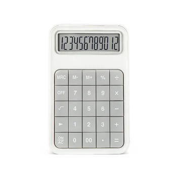 12-Miestny Ploche Kalkulačka Jednoduché Štandardnú Kalkulačku Prenosný A Ľahký Ultra-tenké Kalkulačka Pre Každodenné Použitie Finančných