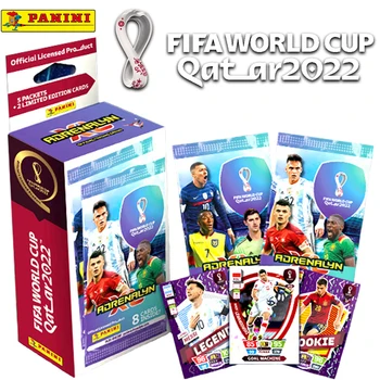 2022 Panini Qatar World Cup Futbal Loptu Hviezdy Krabica Futbalových Hviezd Zber Futbalista Ronaldo Obmedzené Ventilátor Karty Box Set