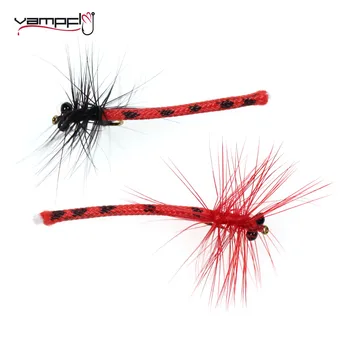 Vampfly 8PCS 12# Damselfly Black Red Dragon Fly Umelé Hmyzu Návnady Na lov Pstruhov Lietať