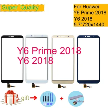 Pre Huawei Y6 PRIME 2018 ATU-L31 Dotykový Displej Y6 2018 Dotykový Panel Senzor Digitalizátorom. Predné Sklo, Vonkajší Objektív 0