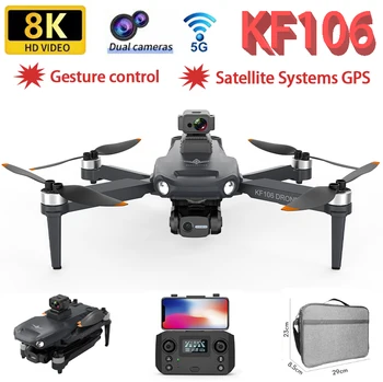 KF106 MAX Drone 8K Profesionálny Vojak S HD CameraObstacle Vyhýbanie 3-Os Gimbal 5G WiFi GPS Striedavé Quadcopter RC Drone