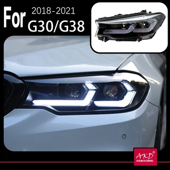 AKD Model Auta, Vedúci svetlo pre BMW G30 Svetlomety 2017-2021 530i 525i 540i 535i LED Reflektor Projektor Objektív DRL Auto Príslušenstvo