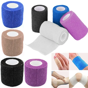 4.5 samolepiace elastické bandáže farba športové elastické pásky plastové núdzové svalovej záťaže pre bandáž na koleno podložky prsty a