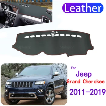 PU Kožené Dashmat Panel Kryt Mat Koberec Automobilu-Styling príslušenstvo pre Jeep Grand Cherokee WK2 2011-2019