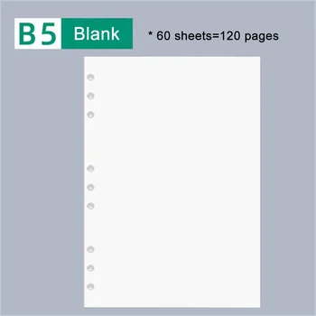 B5 Náplne Knihy Linajkované Prázdny Graf 60 Listov 120 Strán