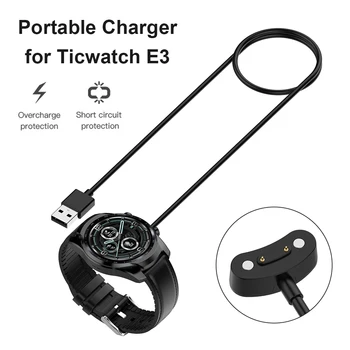 Nabíjací Kábel Pre Ticwatch Pro 3/E3 USB Nabíjačka, Držiak Dock Pre Ticwatch Pro 3 LTE Bezdrôtový Magnetický Nabíjací Stojan, Adaptér