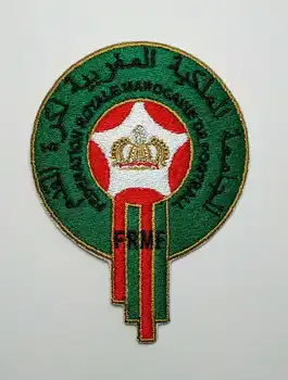 2 ks futbal Futbal fussball Národný Tím Maroko logo žehlička na Patch Aufnaeher Nášivka Odznak Vyšívané Buegelbild 0
