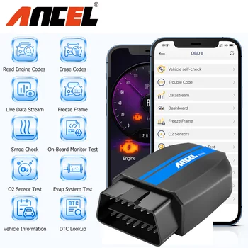 ANCEL BD300 Bluetooth 5.0 OBD2 ScannerOBDII Code Reader pre BMW/Mini ABS, SRS Airbag TPMS Oleja Resetovať Diagnostických Testov Nástroj