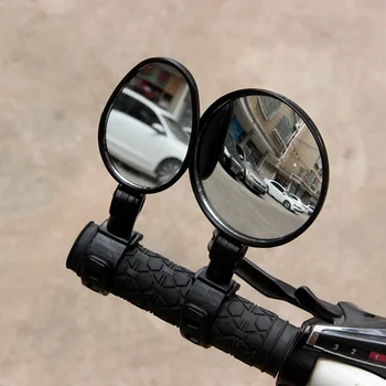 Bicykel Motocykel Pomocné Spätné Zrkadlo Nastaviteľné Riadidlá Montáž Otáčanie 360 Kolo Elipsy Zrkadlo Bezpečnostné Na Koni