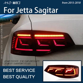 Auto Svetlá Pre Jetta Sagitar 2015-2018 LED Auto zadné svetlá, Montáž Upgrade B8 Dizajn Dynamického Signálu Lampa Nástroj Príslušenstvo