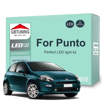 Interiérové LED Žiarovky Držiak Pre Fiat Punto 1 2 3 I II III EVO 176 188 199 1993-2014 2015 2016 Auto Dome Čítanie batožinového priestoru Lampa Canbus
