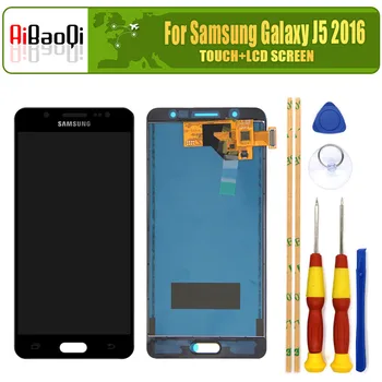 Pre SAMSUNG Galaxy J5 2016 LCD Displej Screen Dotknite sa položky Digitalizátorom. Montáž J510 SM-J510F J510FN J510M Obrazovke