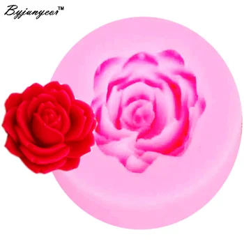 M750 3D Rose Epoxidové UV Silikónové Živice Cake Zdobenie Formy Tortu Gumpaste Formy Cake Zdobenie Formy Torte Čokoláda Nástroje