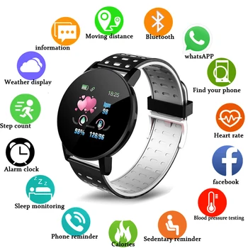 119Plus Smart hodinky Pre Ženy, Nepremokavé Športové Smartwatch Srdcového tepu, Krvného Tlaku Funkcií, Digitálne Hodinky, Hodiny 0